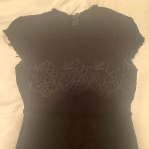 Black tweed Zara dress